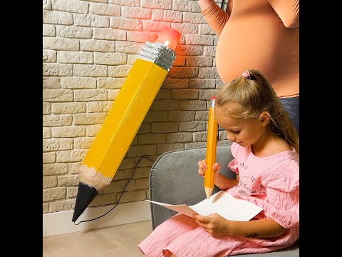 Giant pencil light for kids' room! ✏️