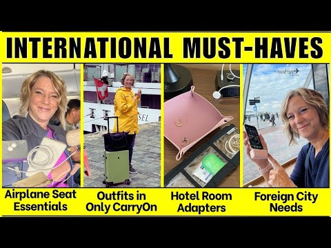 International Travel Essentials (Must Haves) in Only Carry-On Luggage