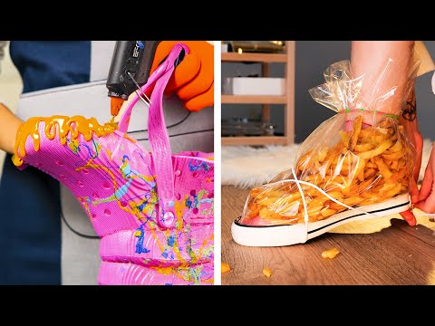 Making Shoes from CRAZY Materials