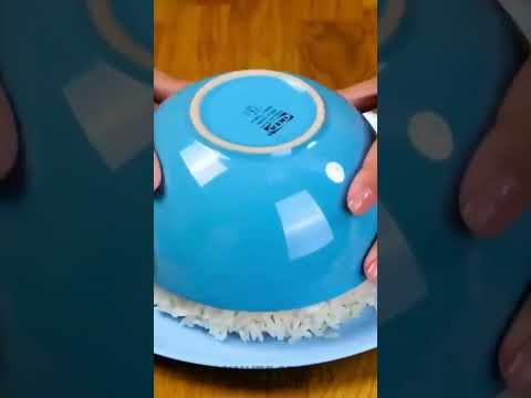 The most beautiful and easiest way to serve rice