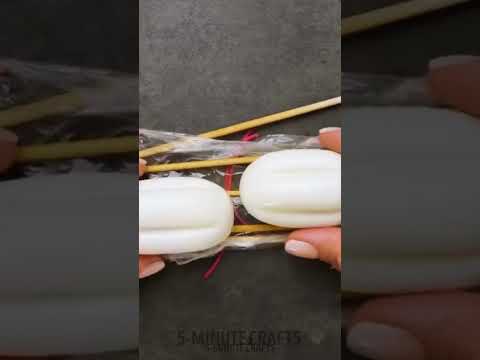 The easiest way to create flowers out of eggs