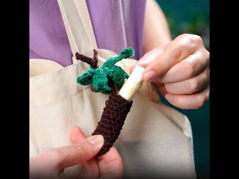 How to create DYI crochet mushroom for tampons 🍄