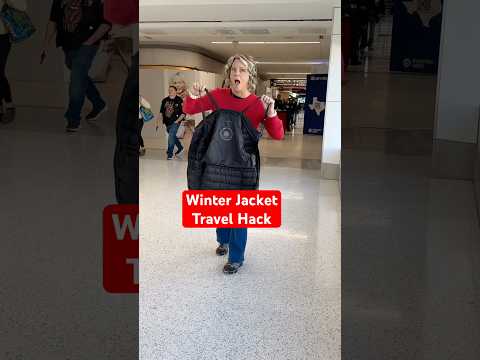 Travel Hack for a Jacket #holidaywithyoutube #travelhacks