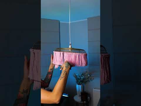 She transformed the fan into airy new chandelier! 💡