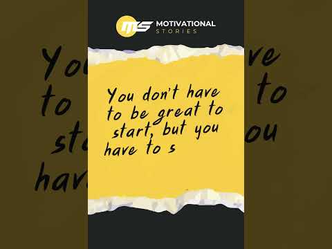 You don't have to be great 🔥    #motivationalstories #motivation #shorts