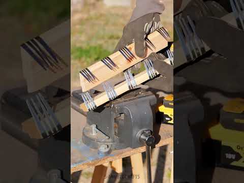 Upcycling Old Forks into Practical Garden Tools! 🐍