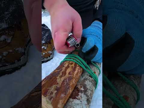 Secret Swiss knife tricks. How to survive in the forest in winter 🗡️❄️