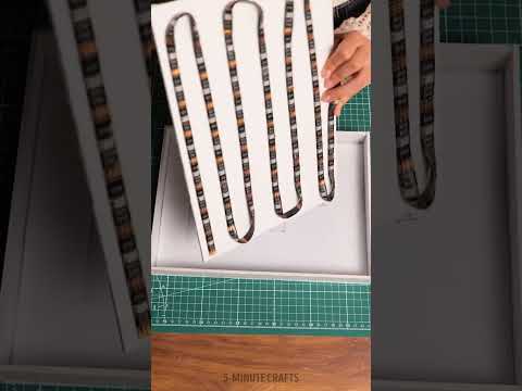 3D Paper Art with a Radiant Sunrise Illuminated by LED Lights 🌆 #shorts