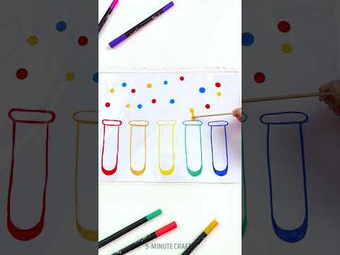 Rainbow Water Drops 💧 #shorts