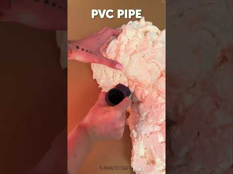 Construction foam turned into a terrifying beast 🕷️