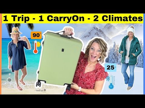 Genius CarryOn Packing Methods for Two Extreme Climates in One Trip!