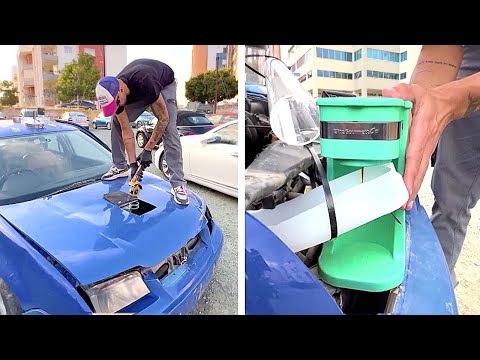 Car-powered Coffee machine! Crazy inventions for your Convenience