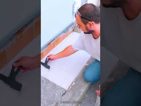 Repaired my front porch with money tiles and epoxy 💵