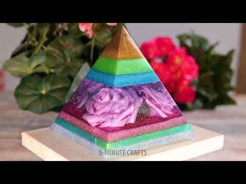 Epoxy Layers Form a Stunning Pyramid 🌟
