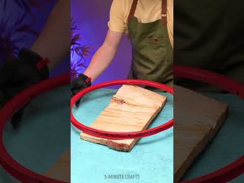 From a bike wheel 🚲 into an AMAZING Decor Wall clock! 🕜