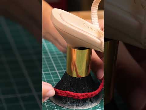 She made herself a fancy shoe upgrade out of a tassel! 👠