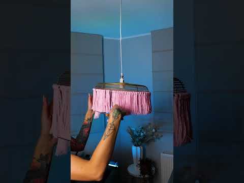 She transformed the fan into airy new chandelier! 💡