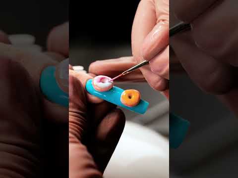 Do You Like My Doughnut Nails? 💅 #shorts #nails #nailart #nailartideas