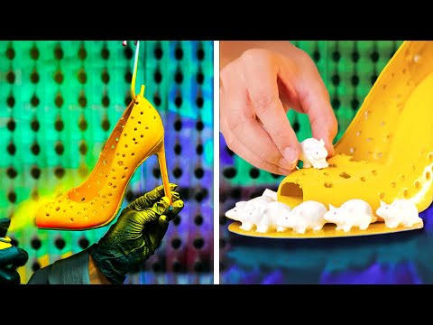 We made Amazing Shoes for Cinderella and Cheese lovers