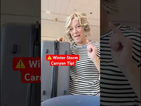 ✈️⚠️ Travel Tip for Carryon Luggage in This Winter Storm #traveltips #carryononly
