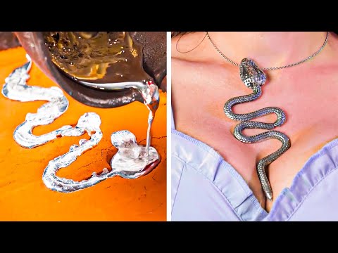 Snake Jewelry for Reptile lovers. DIY Pendants VS Earrings