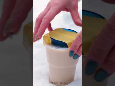 Snow coffee or coffee snow? 🤪 A video for coffee lovers!☕️❄️