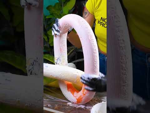 Giant disco chain craft to catch some sunlight 🪩 #shorts