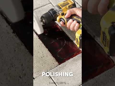 Restore a pavement pit with a cool epoxy design! 😮