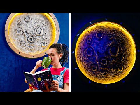 Moon decoration for Space lovers. DIY crafts to Refresh your Home