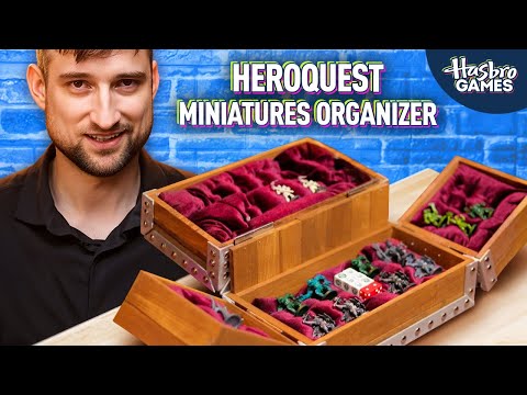 I built a custom made HEROQUEST Miniatures Organizer
