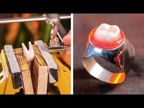 Not Trash but Jewelry! Make a Ring with a Tooth and Contact Lenses!