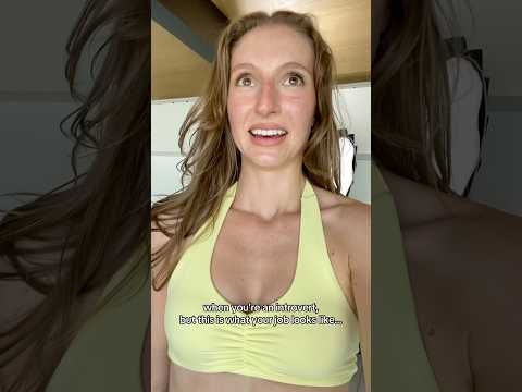 when you're an introvert, but this is what your job looks like #shorts