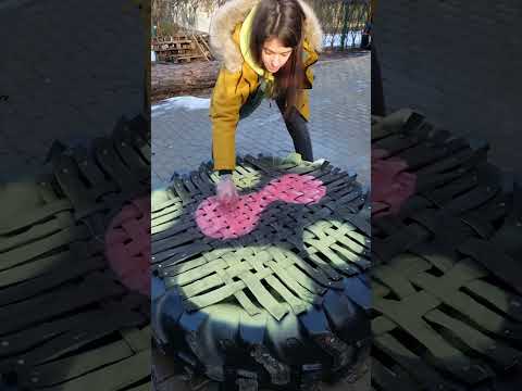 Tractor Tire Trampoline for Happy Kids! 🎉🚜