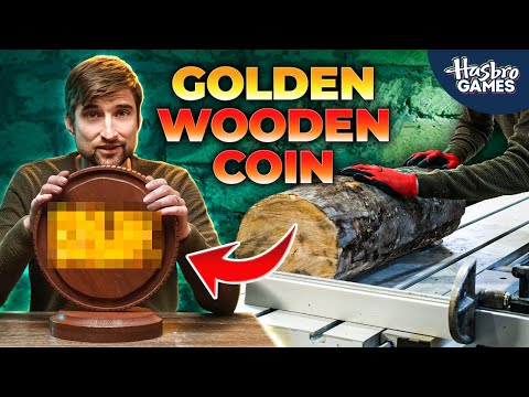 Craftsman's journey to Create a Golden Wooden Coin from scratch!