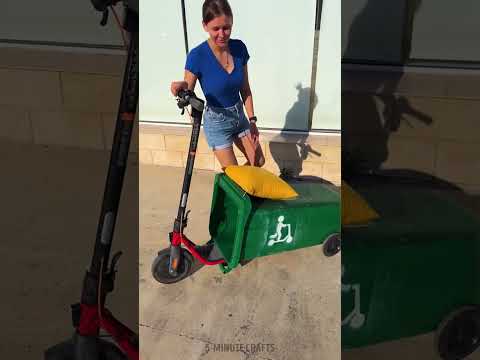 From dumpster to street cruiser!? 🗑️ This thing actually moves! 🔥