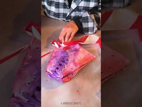 Luxury Converse bag made out of her old shoes 👟