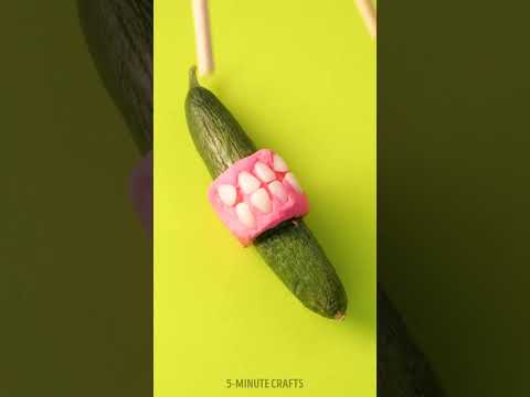 Teeth in braces ring diy craft 🌸