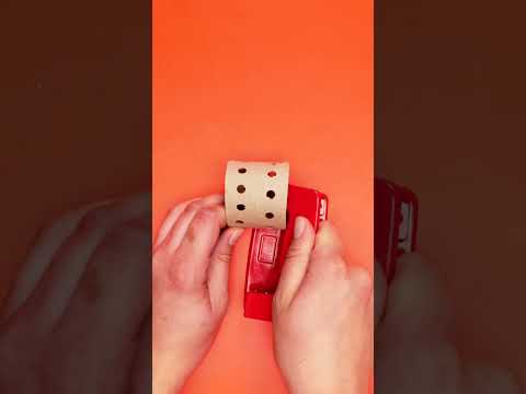 DIY Black Little Lamp From Toilet Paper Rolls