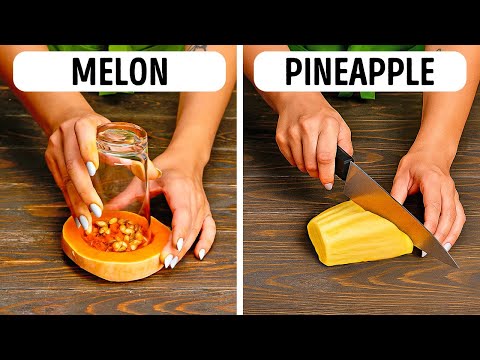 Mind-Blowing Fruit & Veggie Cutting Hacks You Need to Try! 🥝✨ #kitchenhacks