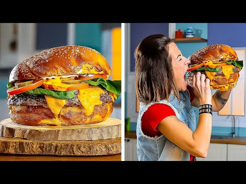 Giant VS Tiny Food. Super Recipes to make you Drool