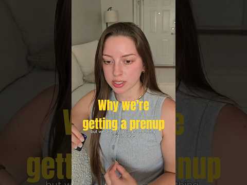 Prenup: Why we're getting one #prenup #marriage