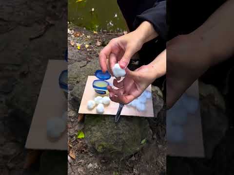 Waterproof fire starter from household items 🔥