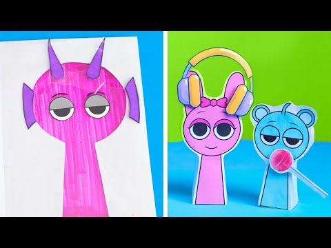 Funny Sprunki Games. Paper and Cardboard crafts to make you Trendy