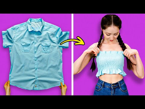 100+ Easy Cuts to Transform Old Clothes Into Trendy New Looks! 🔥👗