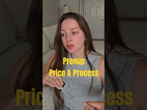 Prenup: Price and Process #prenup #marriage