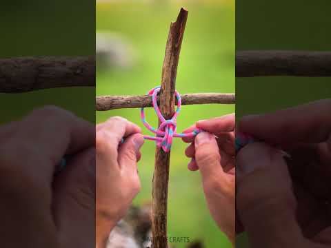 Camping knot tutorial—subscribe   @pepperell.crafts  ⛺
