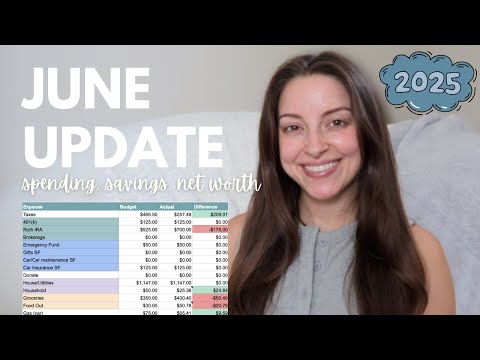 June 2025 Finance Update | How I Spent My Money, My Savings, My Net Worth, Annual Goals Update