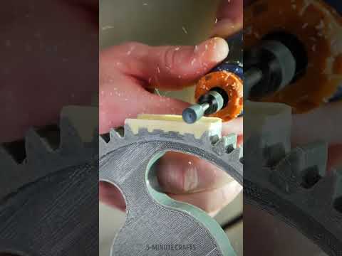 Fixed a gear with whatever I had — and it works! 🔧♻️