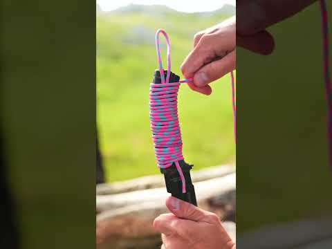 Transform your knife—subscribe @pepperell.crafts  for this paracord idea! 🔪