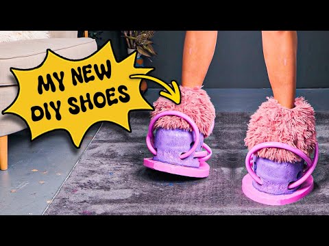♻️✨ From Trash to Trendy: DIY Shoes Made from Stuff You Already Have!